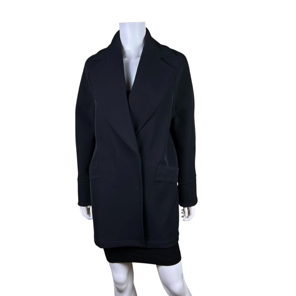 H&M Oversized Nylon Double Breasted Jacket Blazer Coat - Picture 6 of 9